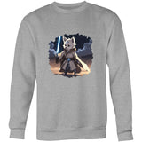 Wolf with Lightsaber AS Colour United Crew Sweatshirt