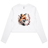 Fox and Tree AS Colour - Women's Long Sleeve Crop Tee