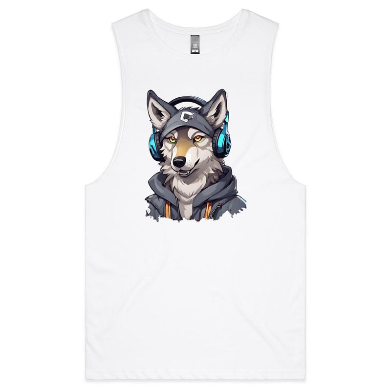 Gaming Wolf AS Colour Barnard Mens Tank Top Tee Ogo Merch