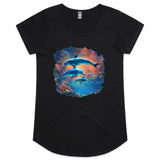 Dolphins AS Colour Mali - Womens Scoop Neck T-Shirt