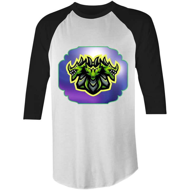 Green Hydra AS Colour Raglan 3/4 Sleeve TShirt Ogo Merch