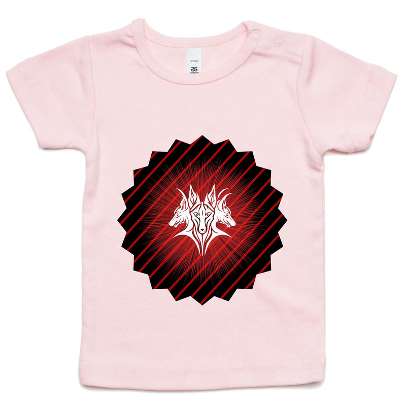 Glowing Cerberus AS Colour Infant Wee Tee Ogo Merch