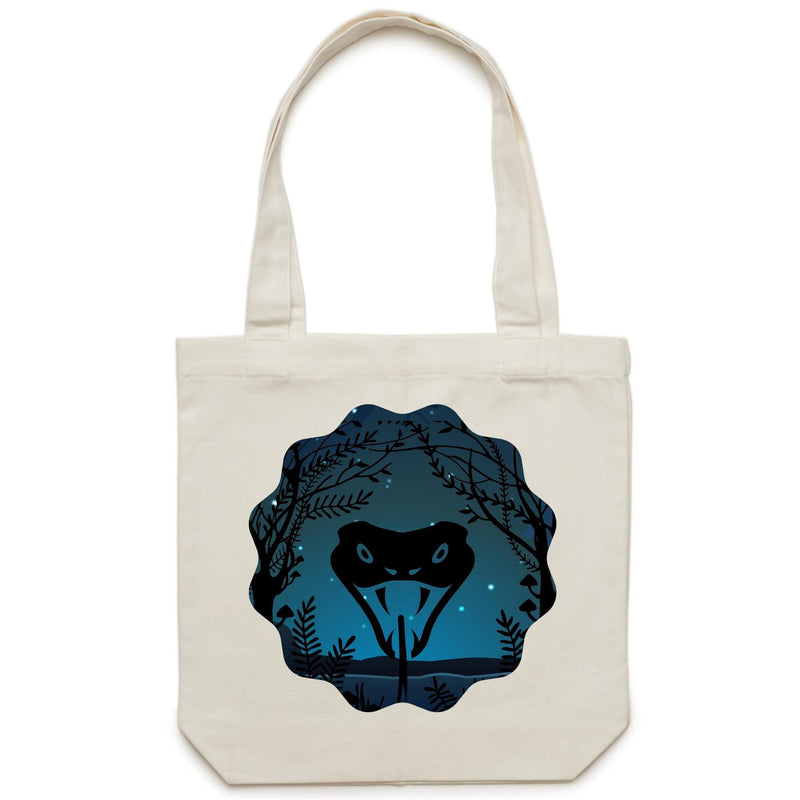 Snake Strike AS Colour Carrie Canvas Tote Bag Ogo Merch