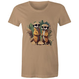 Cool Meerkats AS Colour - Women's Maple Tee