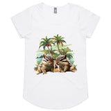 Beach Chipmunks AS Colour Mali - Womens Scoop Neck T-Shirt