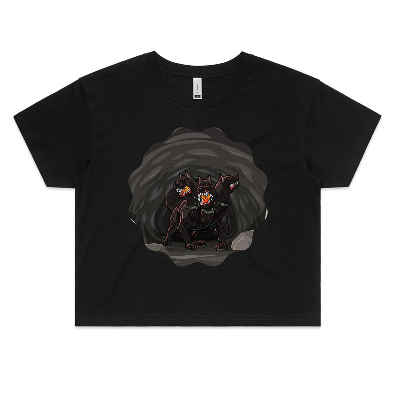 Cave Cerberus AS Colour Women's Crop Tee Ogo Merch