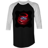 Cerberus Swirl AS Colour Raglan 3/4 Sleeve TShirt