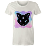 Psychic Cat AS Colour Women's Maple Tee