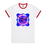 Eagle in Swirl AS Colour Staple Ringer Tee