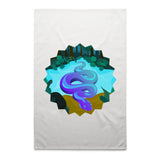 River Snake AS Colour Tea Towel