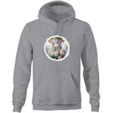 Framed Elf AS Colour Stencil - Pocket Hoodie Sweatshirt