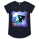 Glowing Dragon Womens Scoop Neck TShirt