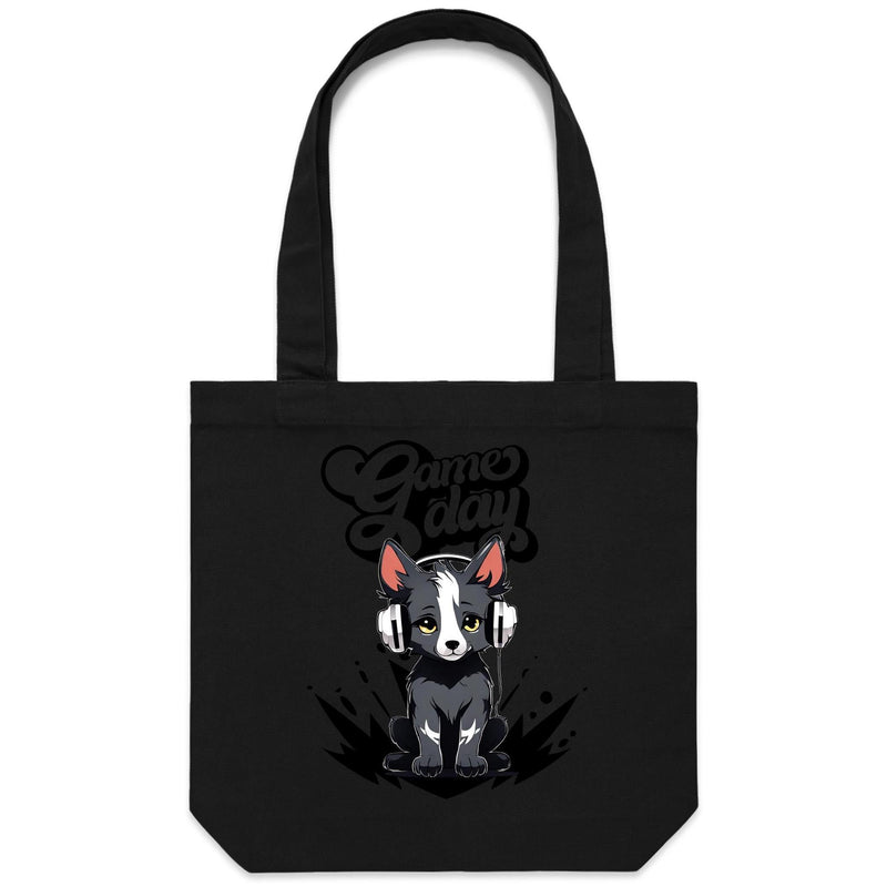 Game Day Pup AS Colour - Carrie - Canvas Tote Bag Ogo Merch