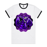 Shining Purple Dragon AS Colour Staple Ringer Tee