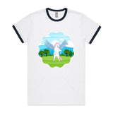 Colourful Pegasus AS Colour Staple Ringer Tee