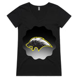 Honey Badger AS Colour Bevel Womens VNeck TShirt