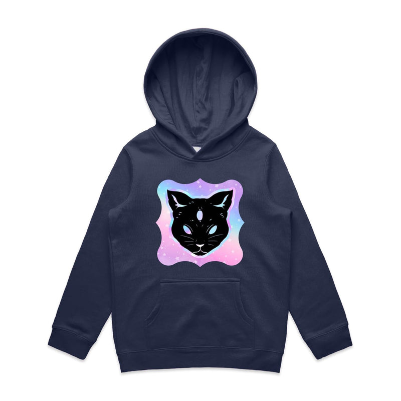 Psychic Cat AS Colour Youth Supply Hood Ogo Merch