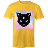 Psychic Cat AS Colour Staple Mens TShirt