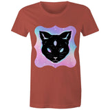 Psychic Cat AS Colour Women's Maple Tee