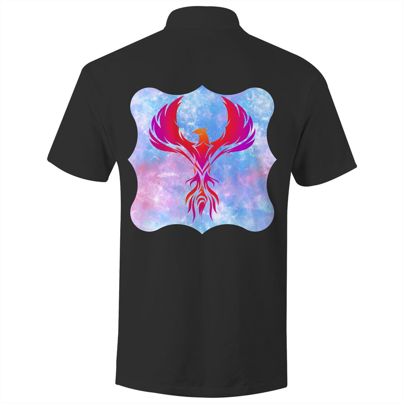 Red Phoenix Print AS Colour Chad S/S Polo Shirt Ogo Merch