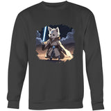 Wolf with Lightsaber AS Colour United Crew Sweatshirt