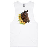 Sunflower Horse AS Colour Barnard - Mens Tank Top Tee