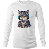 Gaming Wolf AS Colour Base Mens Long Sleeve TShirt