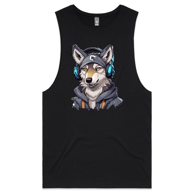 Gaming Wolf AS Colour Barnard Mens Tank Top Tee Ogo Merch