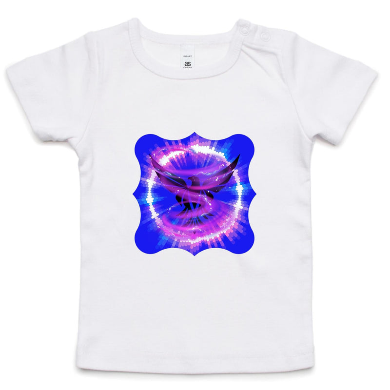 Eagle in Swirl AS Colour - Infant Wee Tee Ogo Merch