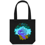 River Snake AS Colour Carrie Canvas Tote Bag