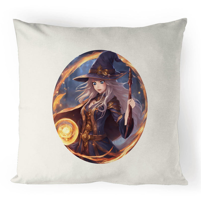 Flame Witch 100% Linen Cushion Cover Ogo Merch