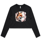 Fox and Tree AS Colour - Women's Long Sleeve Crop Tee