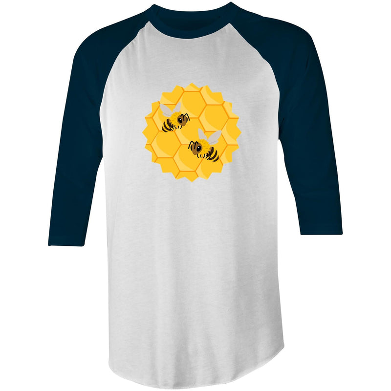 Bees AS Colour Raglan - 3/4 Sleeve T-Shirt Ogo Merch