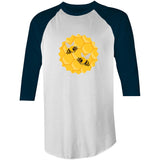 Bees AS Colour Raglan - 3/4 Sleeve T-Shirt