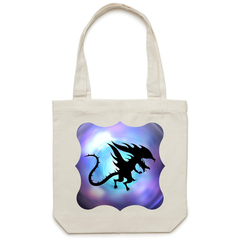 Glowing Dragon Canvas Tote Bag Ogo Merch