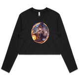 Flame Witch AS Colour - Women's Long Sleeve Crop Tee