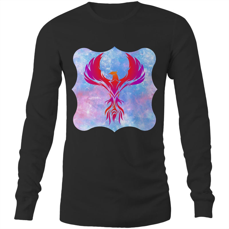 Red Phoenix Mens Long Sleeve TShirt Ogo Merch