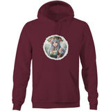 Framed Elf AS Colour Stencil - Pocket Hoodie Sweatshirt