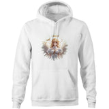 Angel Girl AS Colour Stencil - Pocket Hoodie Sweatshirt