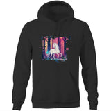 Unicorn AS Colour Stencil Pocket Hoodie Sweatshirt