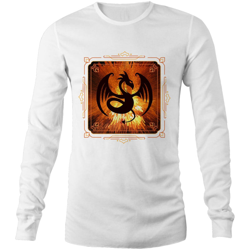 Volcanic Dragon AS Colour Base Mens Long Sleeve TShirt Ogo Merch