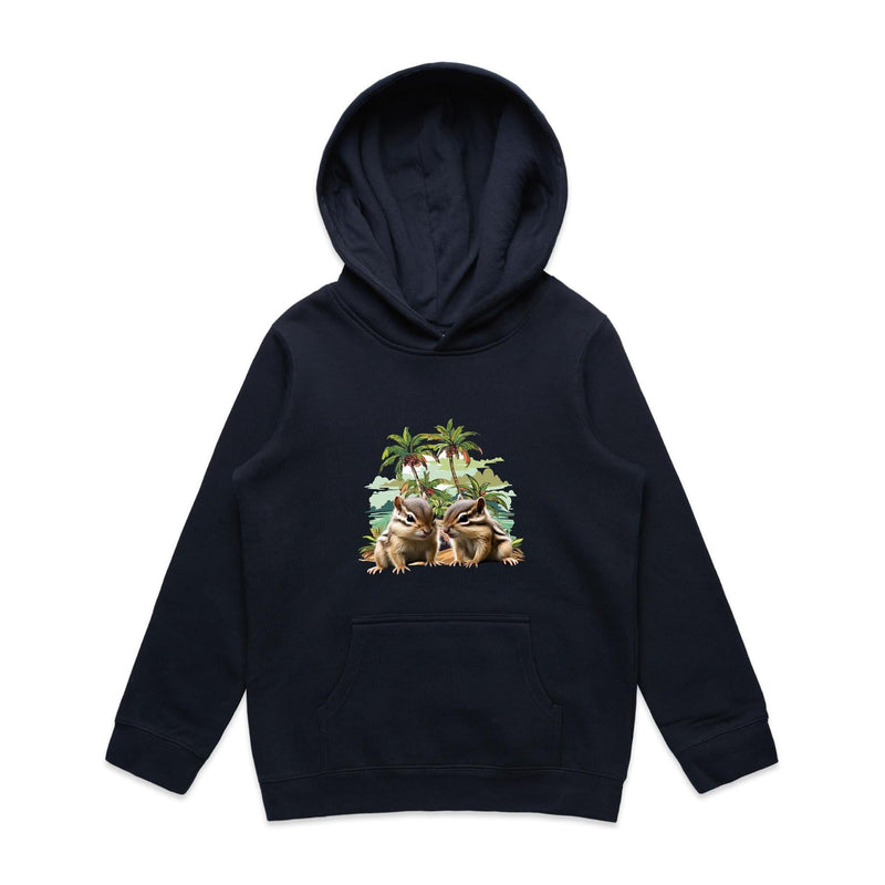 Beach Chipmunks AS Colour - Youth Supply Hood Ogo Merch