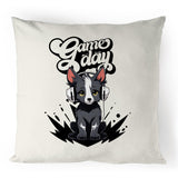 Game Day Pup 100% Linen Cushion Cover