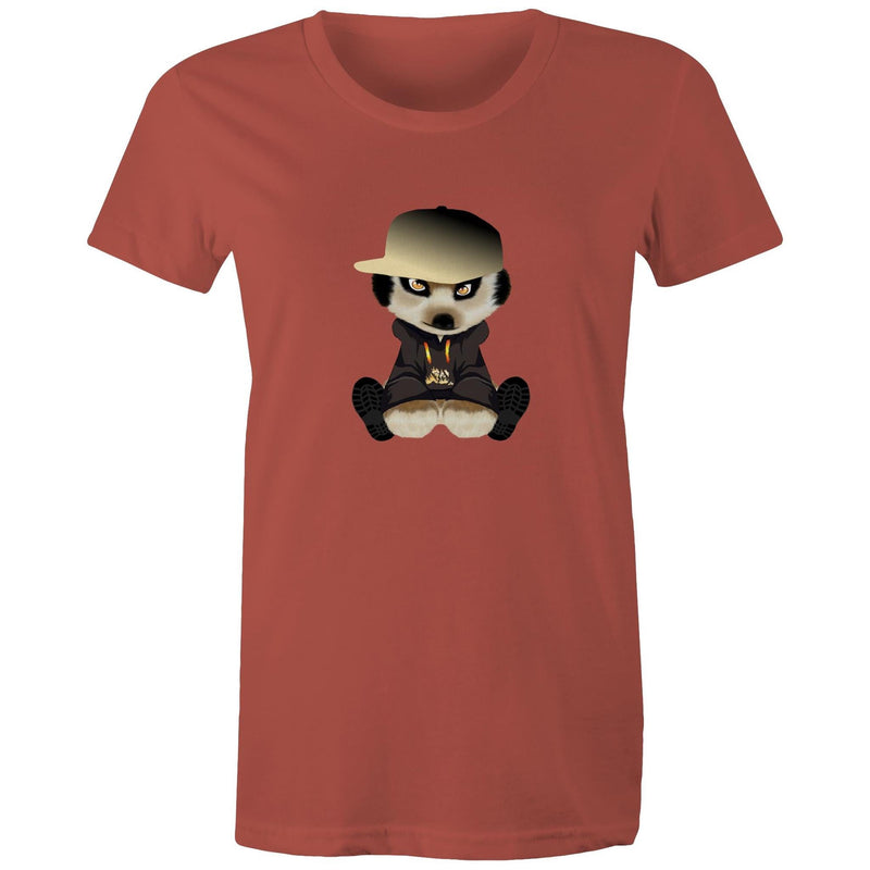 Meerkat in Cap AS Colour - Women's Maple Tee Ogo Merch