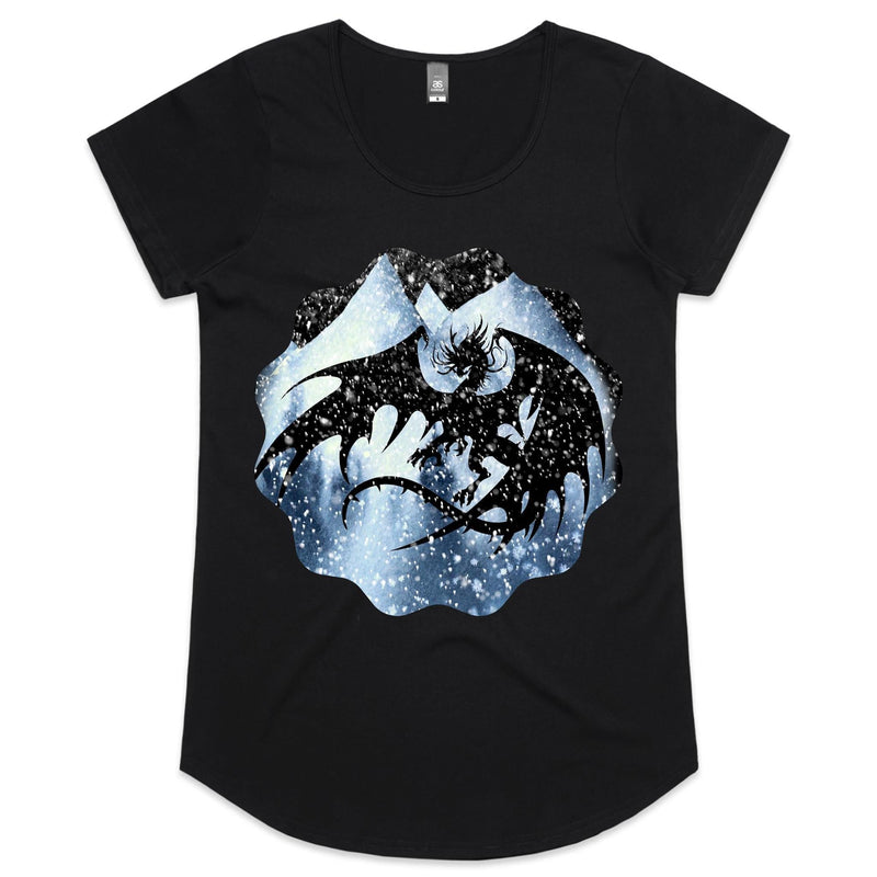 Dragon Silhouette AS Colour Mali Womens Scoop Neck TShirt Ogo Merch