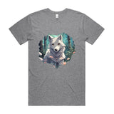 Wolf Print AS Colour Staple Organic Tee