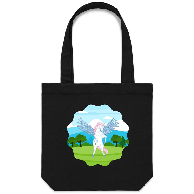 Colourful Pegasus AS Colour - Carrie - Canvas Tote Bag Ogo Merch