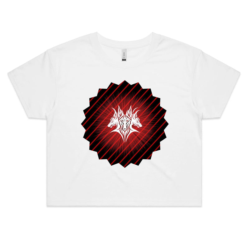Glowing Cerberus AS Colour Women's Crop Tee Ogo Merch