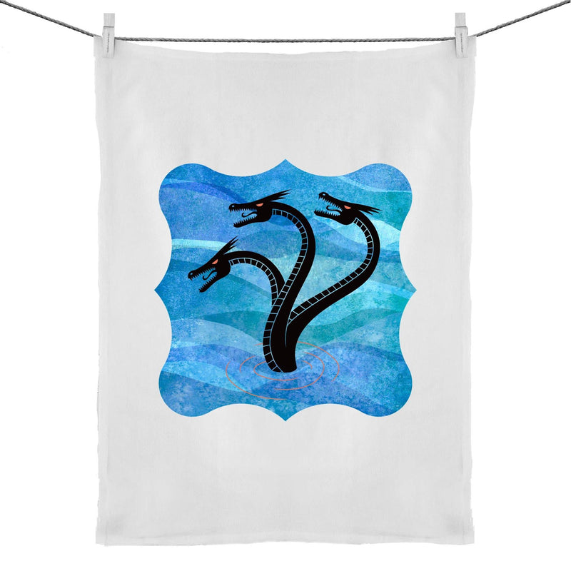 Ocean Hydra 50% Linen 50% Cotton Tea Towel Ogo Merch