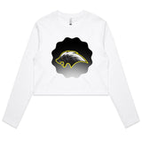 Honey Badger AS Colour Women's Long Sleeve Crop Tee